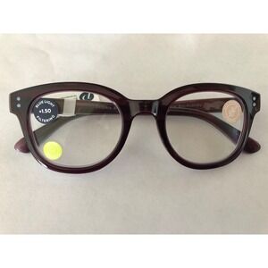 NEW DARK CHERRY GALAXY PEEPERS BLUE LIGHT FILTERING Readers +1.50
